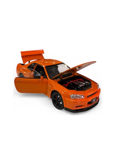 Hobbiez World 1/24 Nissan Gtr R34 - Orange
