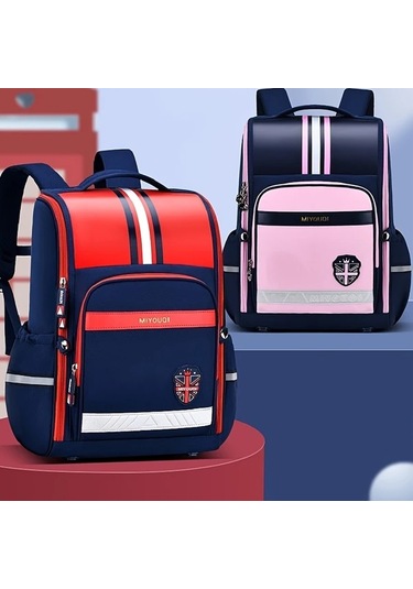 Honeybeeshop Kraliyet Mavisi Hafif Omurga Koruyucu Gencler Sirt Cantasi Ayarlanabilir Askili Coklu Bolmeli Dayanikli Polyester Astarli Okul Kolej Seyahat Kraliyet Mavisi