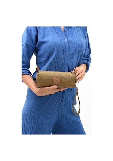 Tek Bölmeli Kalemlik Yıkanabilir ve Su Geçirmez Taba Model: 571-15h - Taba