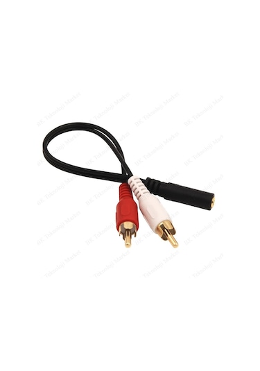 Feriot 3.5mm Stereo Dişi (f) To 2 X Rca Erkek (m)  Ses Kablosu