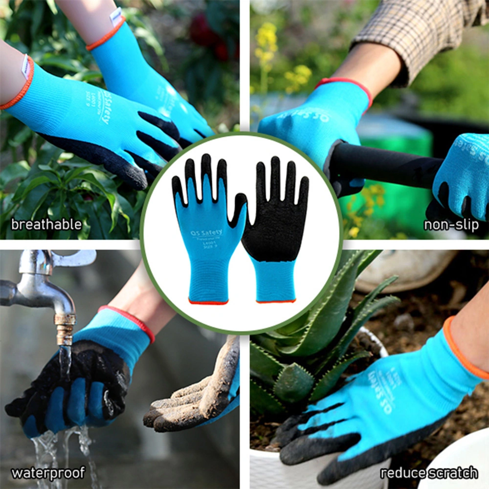 Dofolink Bahçe Çalışmaları Eldiveni Nilon + Lateks: Su Geçirmez, Kaymaz, Dayanıklı - Aşılıma, Çalı Kırmaya, Toprak Kazmaya Uygun S/m/l