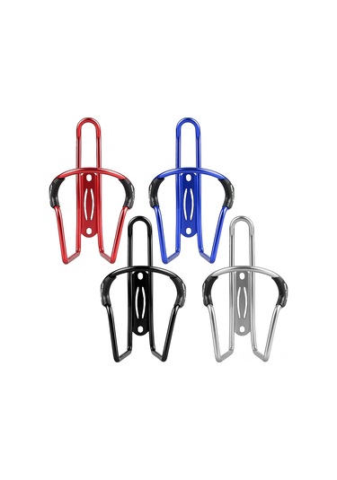 Youmex Alüminyum Bisiklet Su Şişesi Tutucusu - Hafif, Dayanıklı, Kırmızı Rengi 87x154mm Siyah