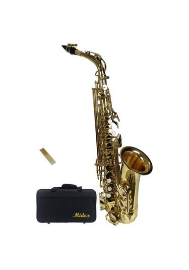 Midex Sf-8000 Gold Profesyonel Alto Saksafon Çanta ve Aksesuar Da
