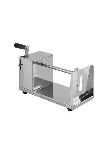 Besthome1 Inox Patates Dilimleyici - Kaymaz Altlı, Kolay Kullanım, Zaman Tasarrufu, Spiral Kesim Gümüş