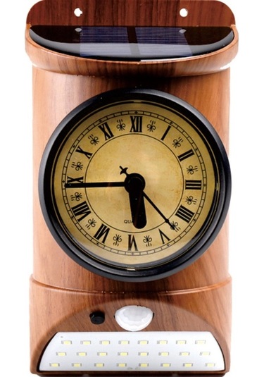 Ulzyvf Güneş Enerjili Duvara Monte Sensörlü Aydınlatma Ve Termometre-higrometre Kahverengi Kahverengi