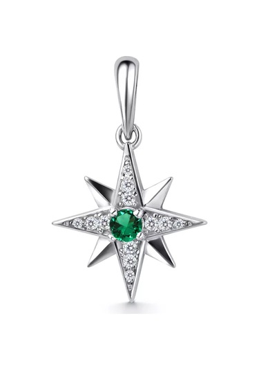 Gold Plaza Jewelry 925 Ayar Gümüş Yıldız Küpeler Taşlı Boyun Zinciri 188944896 Gri