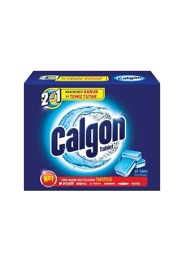 Calgon Çamaşır Makinesi Kireç Önleyici 40 Tablet
