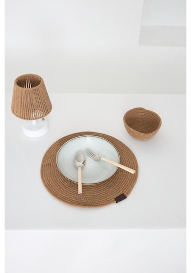 Kahverengi Makrome Amerikan Servis 2'liörme Supla Kahverengi