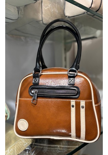 Kadın Retro Spor Ayarlanbilir Askılı El Kol Ve Omuz Çantası Siyah - Taba