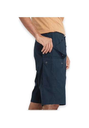 Timberland Tb0a5tzq Brookline Poplin Cargo Lacivert Erkek Şort Beyaz