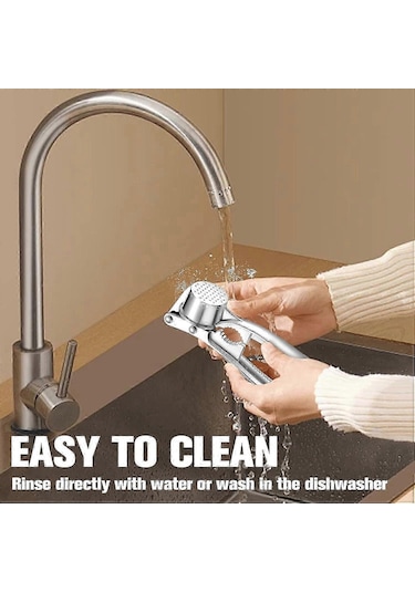 Sarımsak Presi 4'ü 1 Arada Paslanmaz Çelik Sarımsak Ezici Fındık Çok Renkli