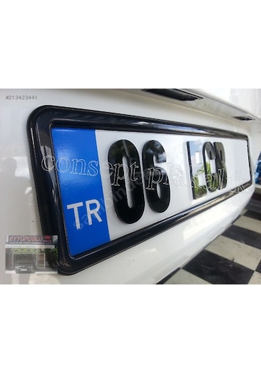 Tüvtürk Onayli. Piyano Black Plakalık 2Adet Isimsiz Plakalık 228108832