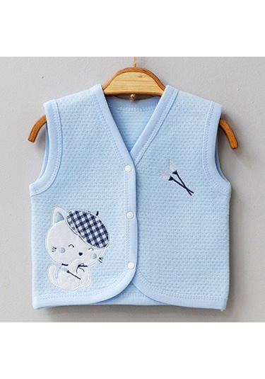 Gaye Bebe Bebek Yeleği 4469 Mavi