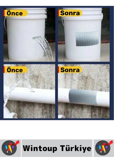 Ultra Güçlü Su Geçirmez Isıya Dayanıklı Alüminyum İzolasyon Tamirat 96 Mm X 2 Metre Çamur Bant 3 Adt