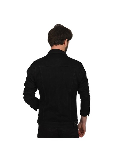 Deepsea Erkek Füme Slim Fit Kot Ceket 2304001 Füme