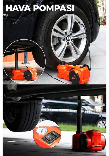 Robo Elektrikli Hidrolik Kriko Hava Pompası Bijon Anahtarı