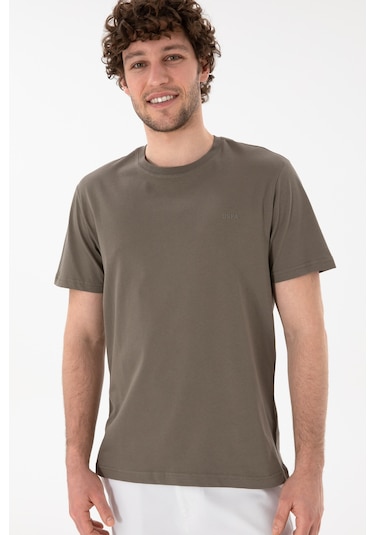 U.S. Polo Assn. Erkek Regular Fit Bisiklet Yaka Vizon Basic Tişört 50305928-VR052 U.S. Polo Assn. Erkek Regular Fit Bisiklet Yaka Vizon Basic Tişört 50305928-VR052