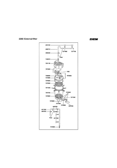 Eheim 2260 Dış Filtre Boş 2400lt/Saat