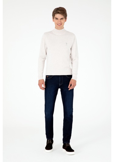 U.s. Polo Assn. Erkek Taş Melanj Kazak /triko 50288887-vr225 Taş Melanj