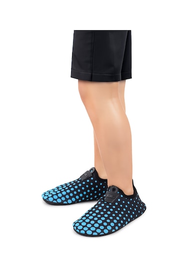Kiko Kids Point Havuz Plaj Erkek Çocuk Deniz Ayakkabısı 7514 Siyah - Mavi Siyah - Mavi