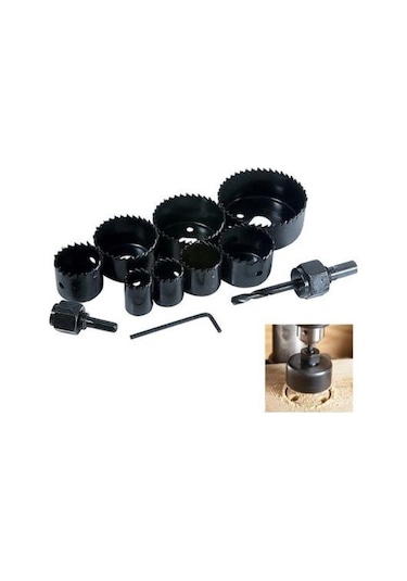 Panç Set 11 Parça Ahşap Buat Kartonpiyer Alçıpan Panç Seti