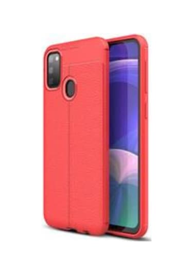 Galaxy M30S Kılıf Zore Niss Deri Desenli Silikon Kılıf