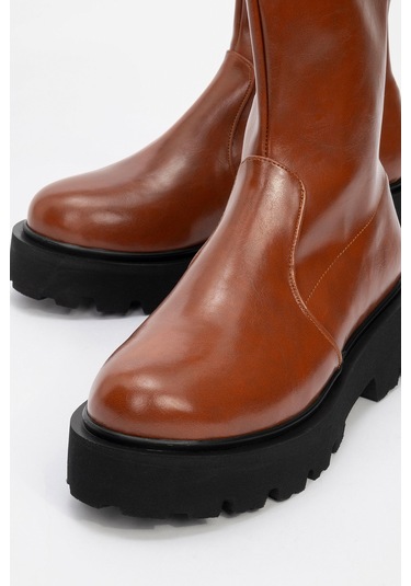 Luvishoes Luvi Shoes Rush Taba Kadın Bot Taba