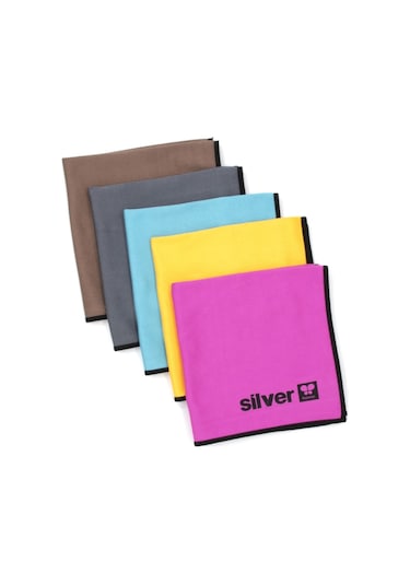 Silver Home Premium Mikrofiber Cam Bezi 5'li 40 x 40 CM