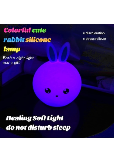 Kawaii Tavşan Lambası, Bebek Gece Lambası, Xixiran Gece Lambası, Dore