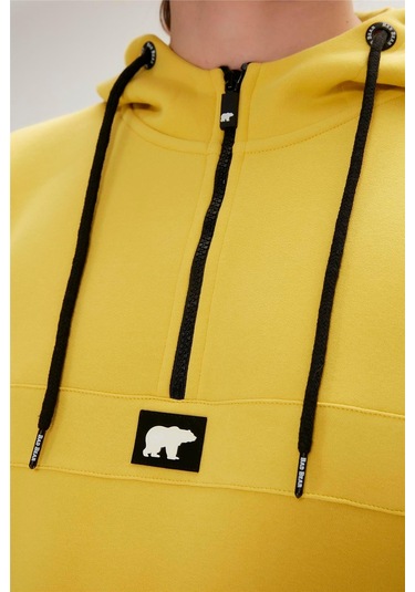Bad Bear 19.02.27.027-c119 Defence Half-zip Erkek Sweatshirt Sarı