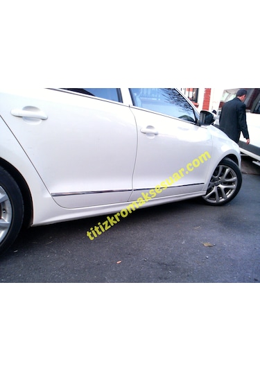 Volkswagen Jetta 2011-2016 Krom Yan Kapı Çıtası Aksesuarı 4 Parça