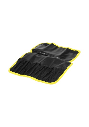 Jeehugo 12 Cep İçeren Çift Katlı Pvc Olta Yem Canta - Sarı, Katlanabilir, Taşınması Kolay, 31x22cm Açık Ölçü