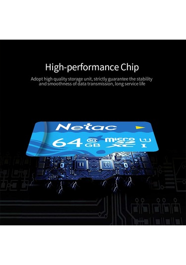 Netac 16gb Tf Kart Büyük Kapasite Micro Sd Kart Uhs-1 Sınıf 10 Yüksek Hızlı Hafıza Kartı Kamera Dashcam Monitörler Micro Sd Kart