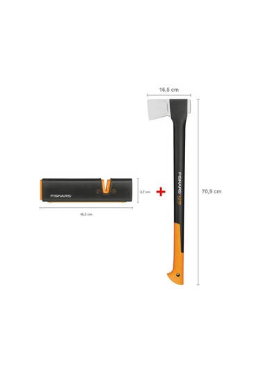 Fiskars Yarma Baltası L-x21 + Balta Ve Bıçak Bileyici