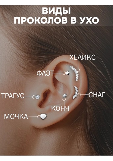 Hok's Love Kıkırdak Ve Kulak Lobu Helix Yıldız Labret 237829824 Gri