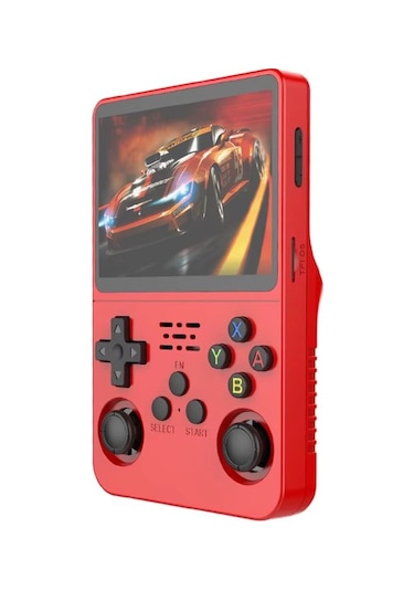 Konsol Plus R36s Retro 3.5" 64 GB El Oyun Konsolu Kırmızı