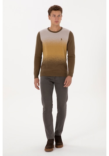 U.s. Polo Assn. Erkek Haki Kazak /triko 50314985-vr027 Haki