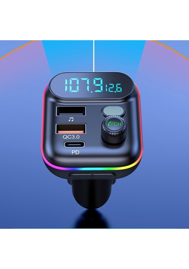 Suntek Araç Ses Adaptörü Tip C Pd20w Usb Qc3.0 U Disk Oynatma