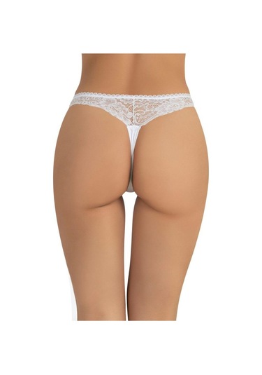Fabony Bayan Dantelli String Külot 1200 Beyaz