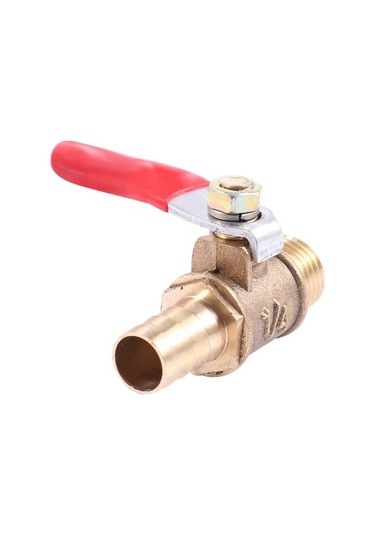 Ulzyvf 2x 10mm X 1/4 Inç Pt Erkek Dişli Kol Bağlantı Kolu Kolu Hortum Diken Pirinç Küresel Vana