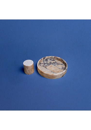 Profondo Ayaklı Mermer Kase Beyaz