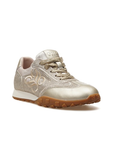 Guja Kadın Taş Detaylı Sneaker Günlük Ayakkabı 25y 25y318 Z Altın Altın