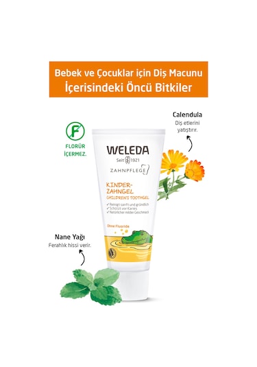 Weleda Bebek ve Çocuklar için Organik Diş Macunu 50 ML