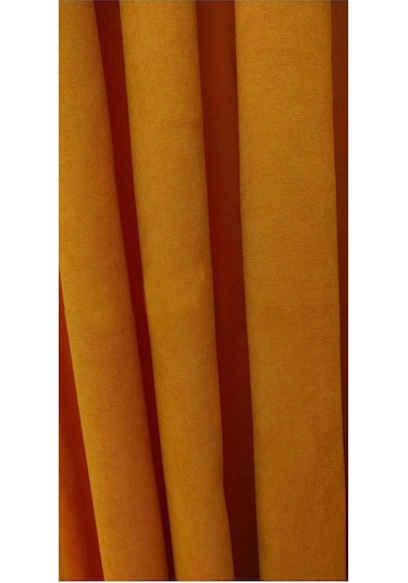 Oranj Ada Fon Perde Normal Pile 1'e 2,5 Pile-oranj Turuncu