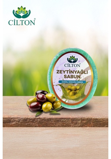 Cilton Zeytinyağli Sabun Doğal Süngerli Sabun 150 Ml