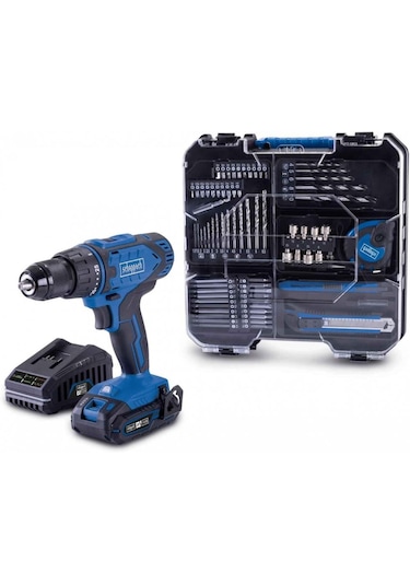Scheppach C-DTB74/1-X Akülü Matkap + 74 Parça Aksesuar Seti