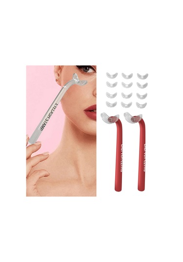 Dolıty 2 Parça Eyeliner Şablonları Kaş Kalemi Yeni Kırmızı Kırmızı