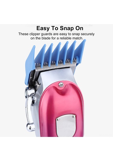 Shineyee 8'li Renkli Saç Kesim Kılavuzu Seti, Ev Ve Kuaför Kullanımı İçin Dayanıklı Ve Pratik Aksesuar