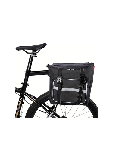 Maxaccess West Bıkıng 6.6 Galon Siyah Bisiklet Sele Çantası Büyük Kapasiteli Çok Bölmeli