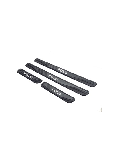 Volkswagen Polo 2002-2009 Modeller New Karbon Kapı Eşiği 4 Parça Yazılı
